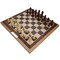 WE Games Folding Wood Travel Chess Set - 16 in. Board, 3 in. King